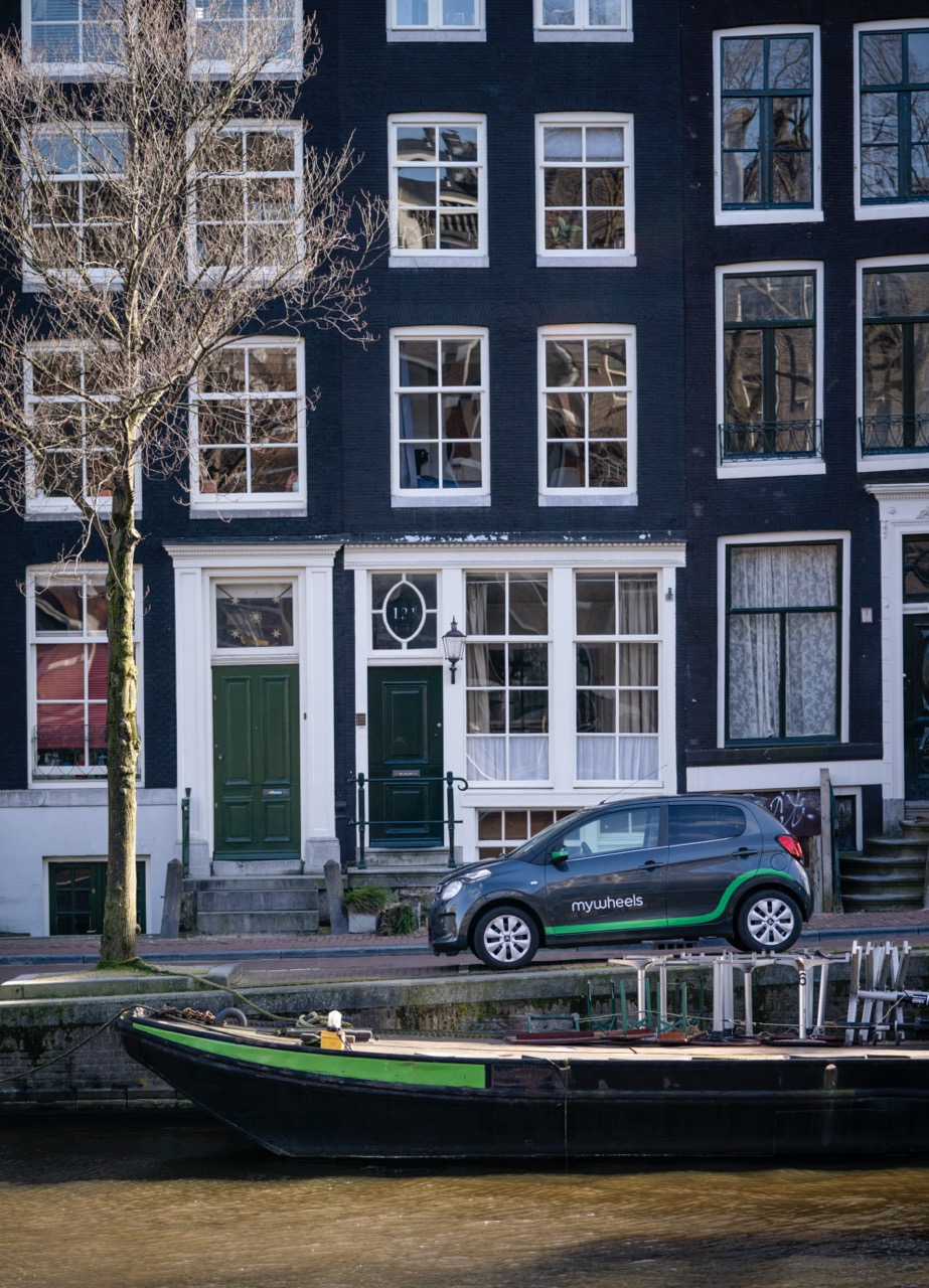 foto van mywheels deelauto in Amsterdam