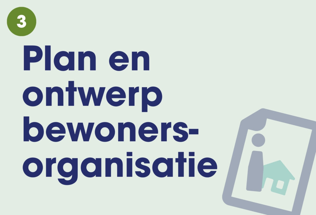 Fase 3: Plan en ontwerp van een bewonersorganisatie voor autodelen.