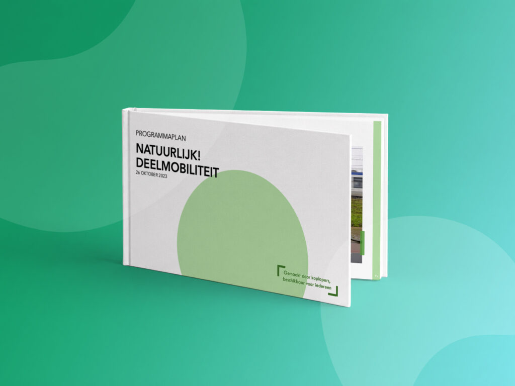 Mockup van het programmaplan van Natuurlijk!Deelmobiliteit.