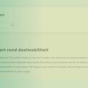 Screenshot van de AI-tool ShareWise